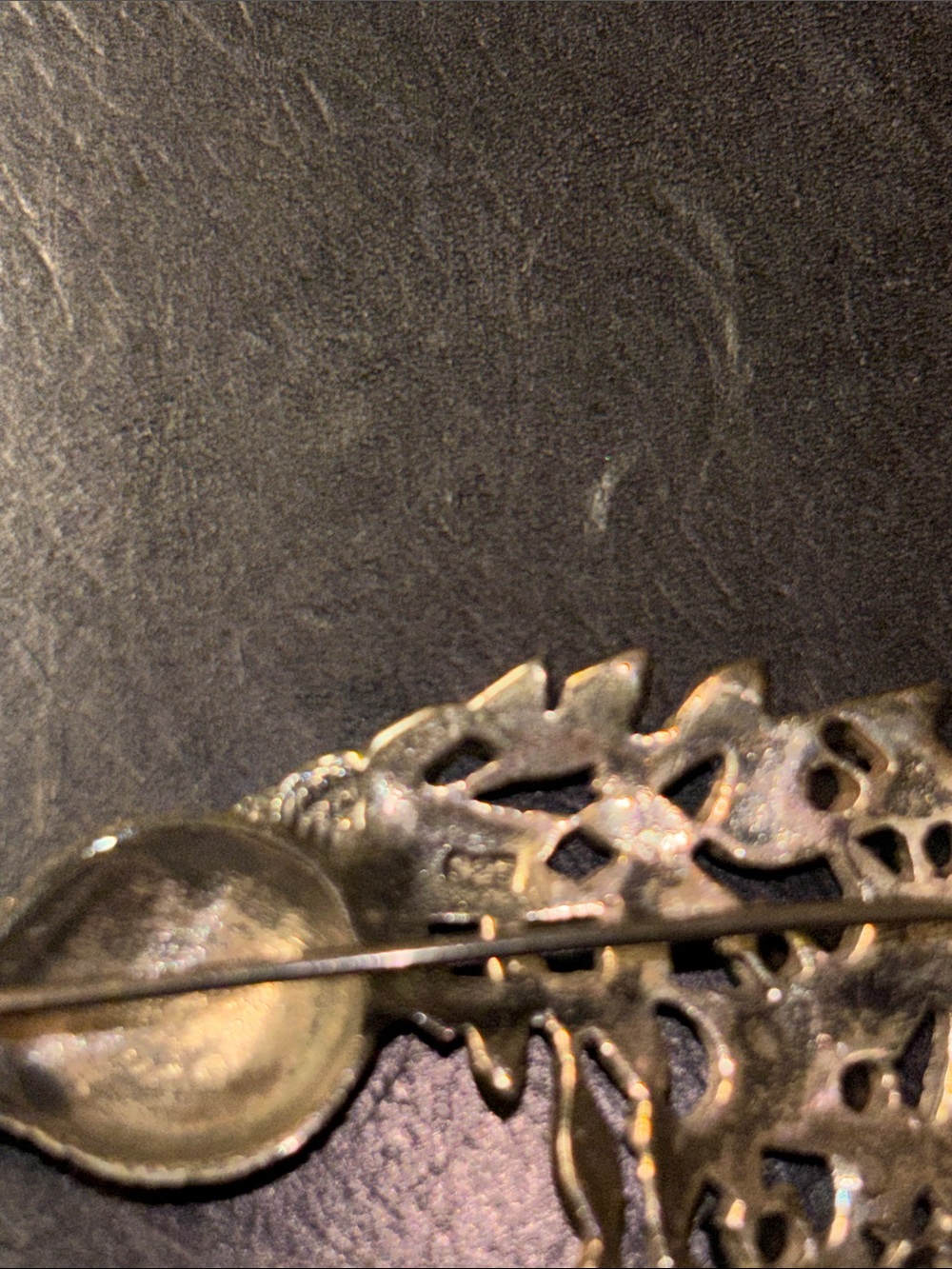 Sterling silver peacock pin with semi precious stones and marcasite - Picture 3 of 3